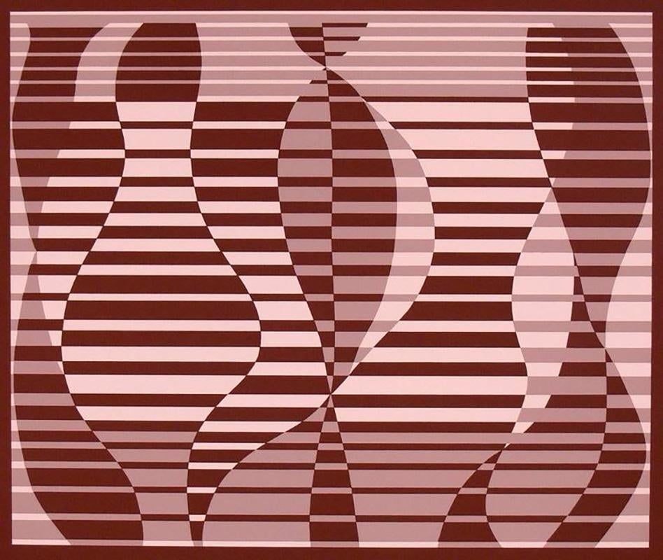 Mid-Century Modern Josef Albers Abstract Screen-Print from Formulation and Articulation For Sale