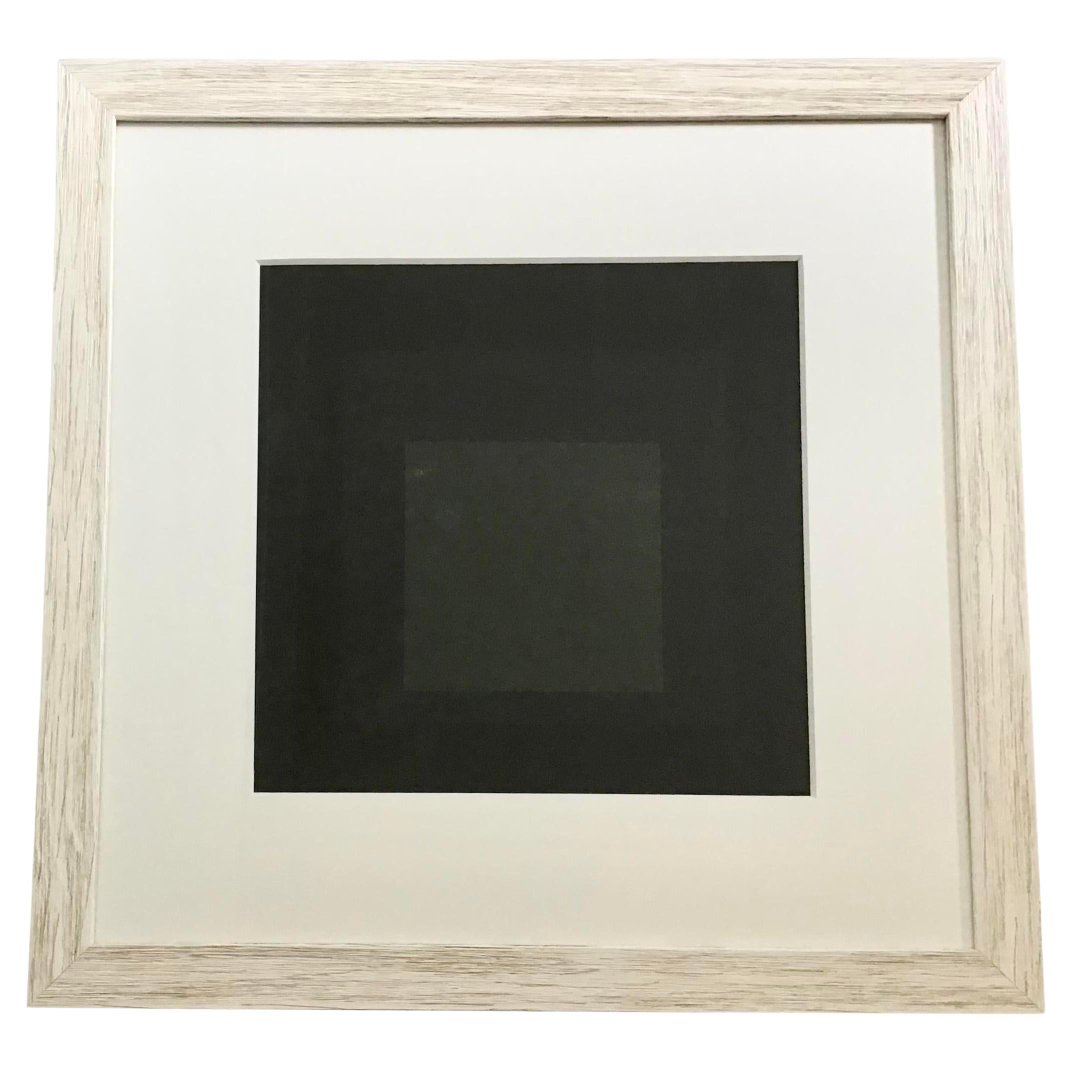 Schwarze Lithographie von Josef Albers im Angebot