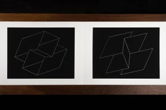 Josef Albers Silk Screen Diptych