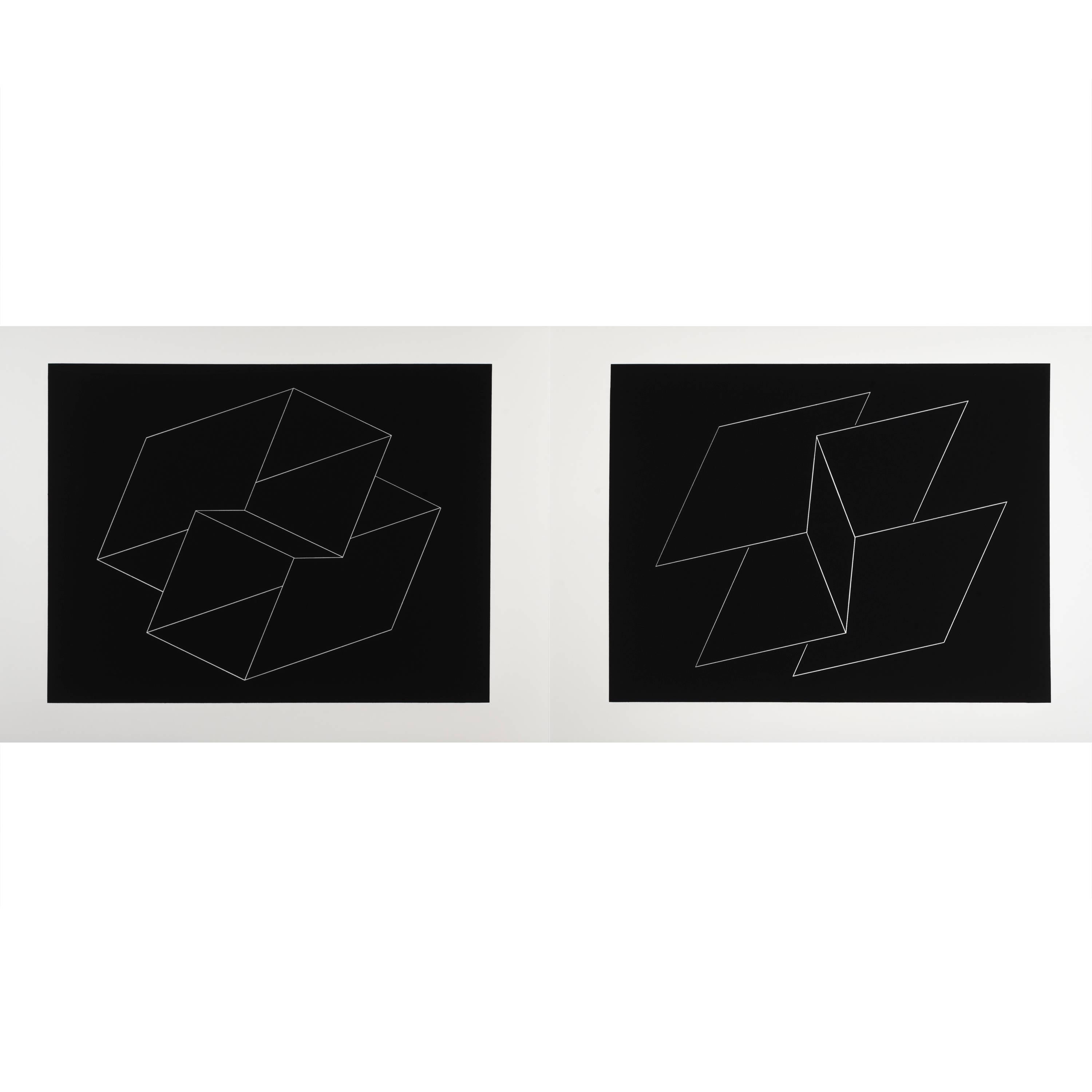 Josef Albers Silk Screen Diptych