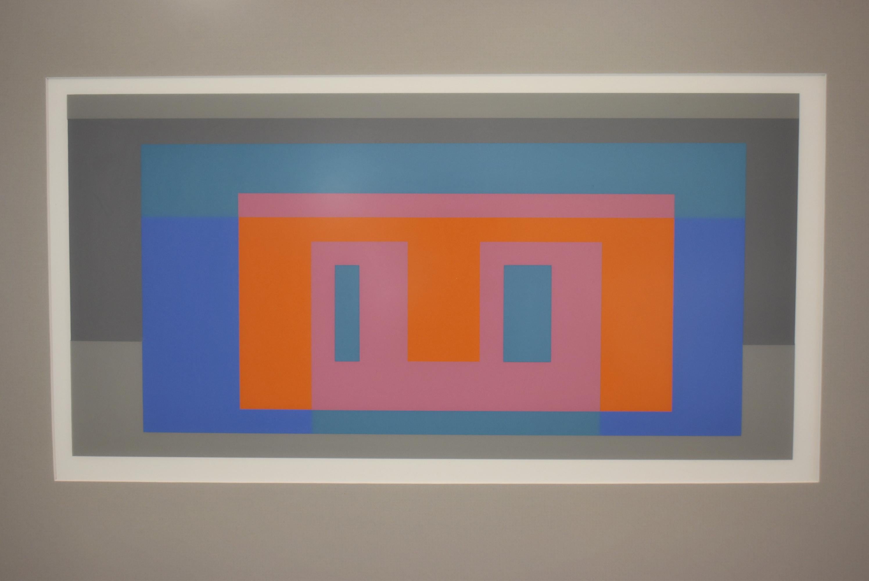 Moderne Josef Albers Formulation Diptyque d'articulation Folio I Folder 17 vers 1972 en vente