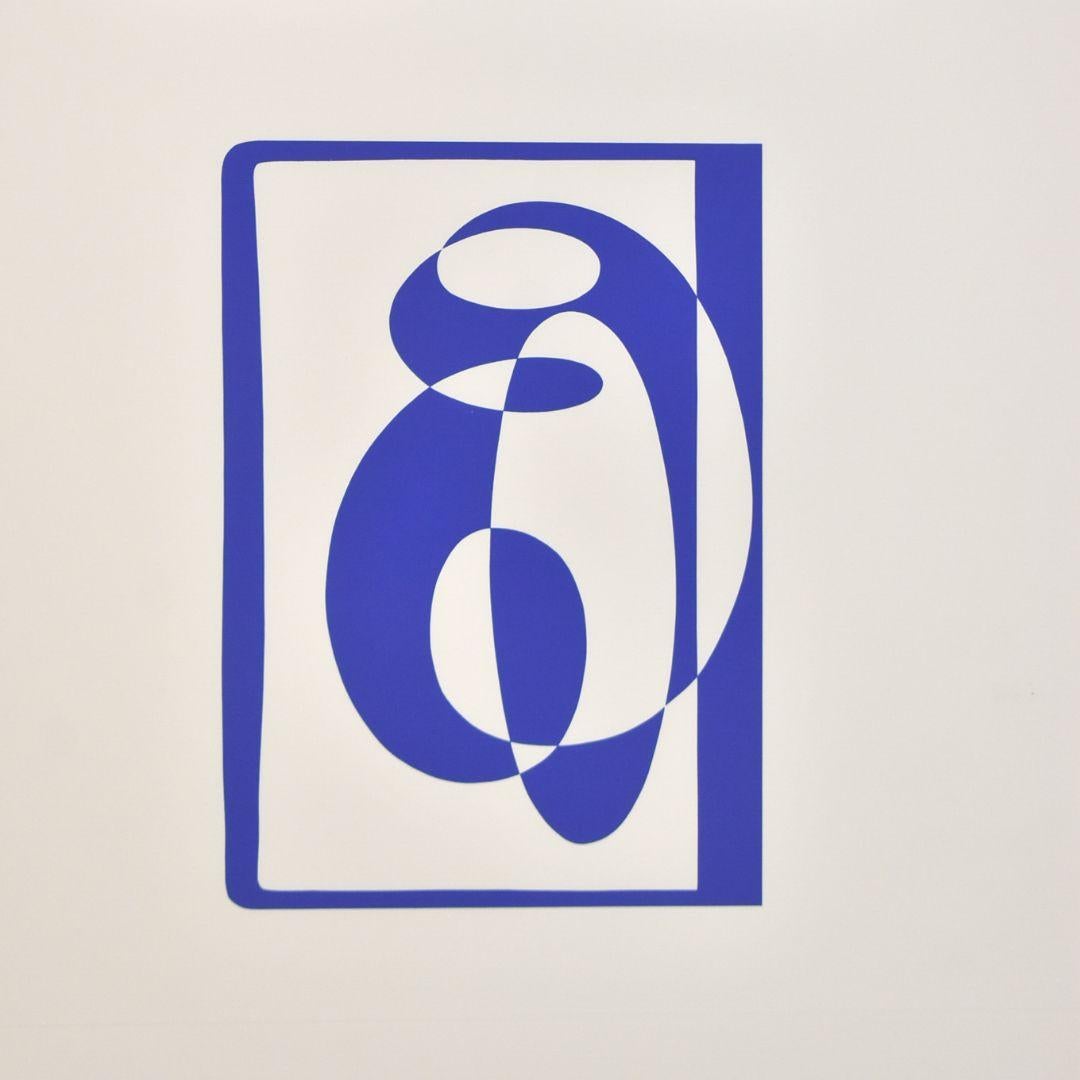 Serigrafia di Josef Albers da Formulation Articulation portfolio II cartella 2 dell'edizione limitata di 1000, stampata da Sirocco Screen prints by Ives-Sillman, Inc. New Haven, CT, circa 1972. Condizioni molto buone. Dimensioni: cornice di 18,25