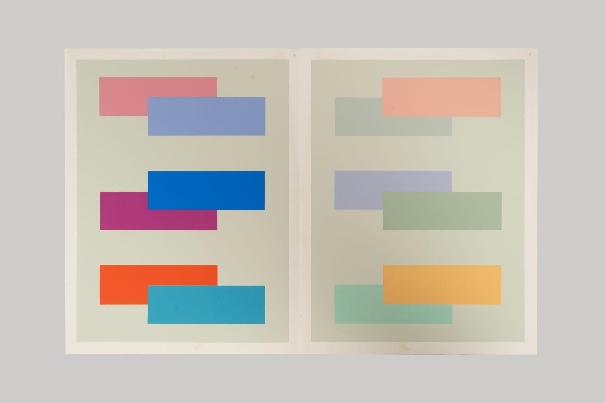 Mid-Century Modern Josef Albers from Interaction of Color Albers V-5 For Sale