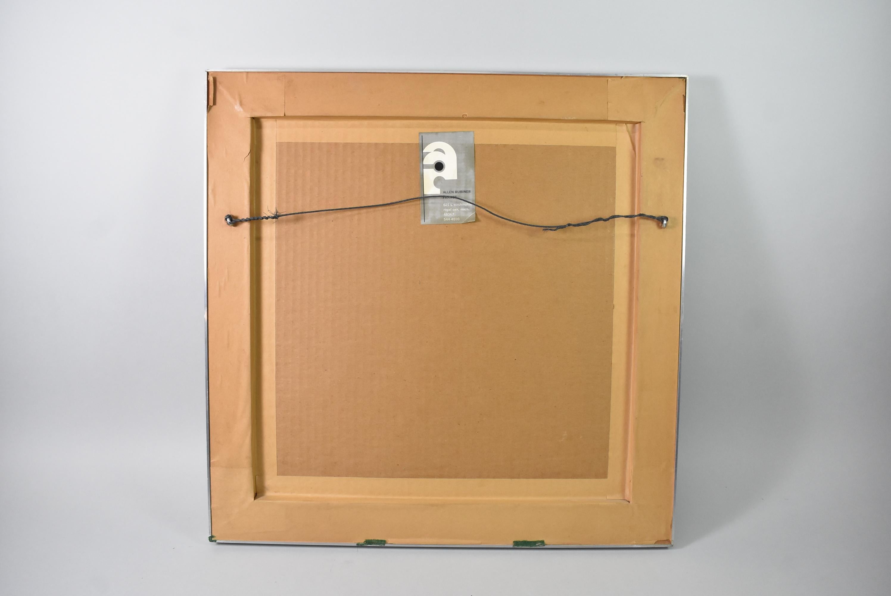 20th Century Josef Albers Hard Edge Soft Edge Series, Green and Grey For Sale