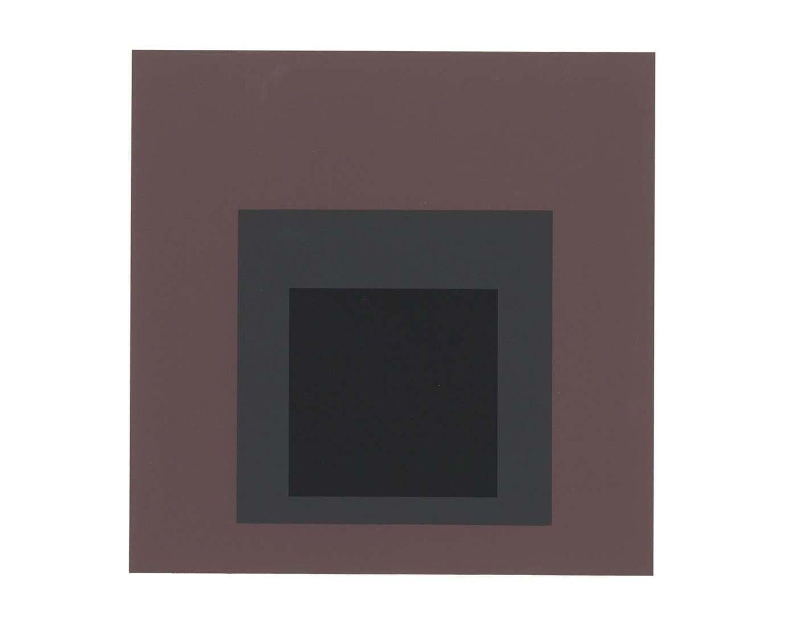 Josef Albers Homenaje al Cuadrado 1964 (conjunto de obras impresas):
Conjunto de 4 encartes serigrafiados del catálogo de la exposición de 1964, Homenaje al cuadrado: 40 New Paintings by Josef Albers, Sidney Janis Gallery, Nueva York, 1964. Adecuado
