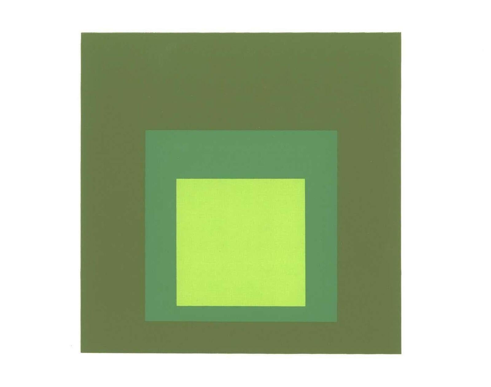 Josef Albers Homenaje al cuadrado 1964 (conjunto de 4 obras impresas), 1964 Norteamericano