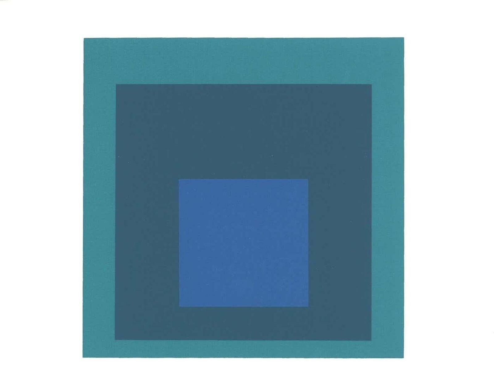 Josef Albers Homenaje al cuadrado 1964 (conjunto de 4 obras impresas), 1964 en Bueno Estado en Brooklyn, NY
