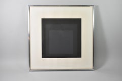 Josef Albers Homage to the Square, Black and Charcoal Grey