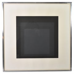 Josef Albers Homenaje al cuadrado, Negro y gris marengo