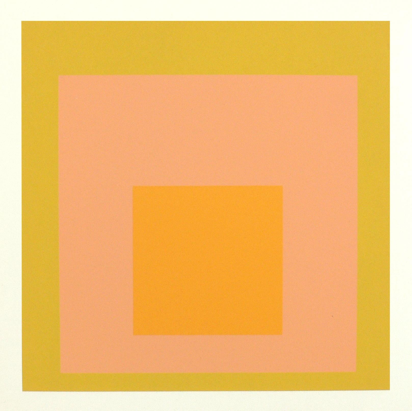 Mid-Century Modern Josef Albers Homage to the Square Lithographs