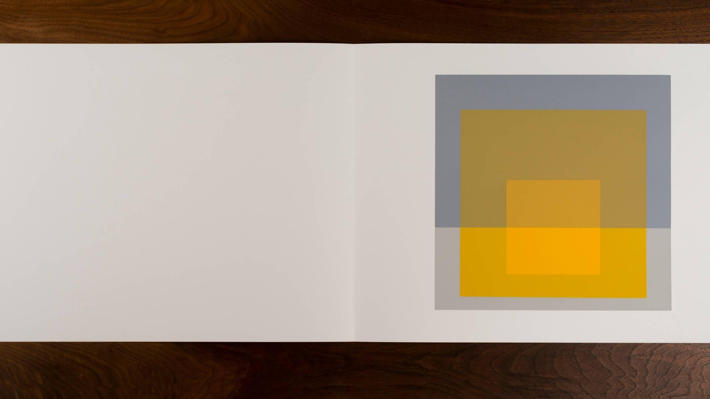 Josef Albers Formulations - Articulations I & II
Edition 974/ 1000
1972 screen-print on paper Homage to the Square
Embossed with Josef Albers initials, portfolio and folder number. This work is published by Harry N. Abrams and Ives-Sillman.
This