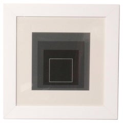 Josef Albers Homage To The Square Serigraph Newly Framed Mid Century
