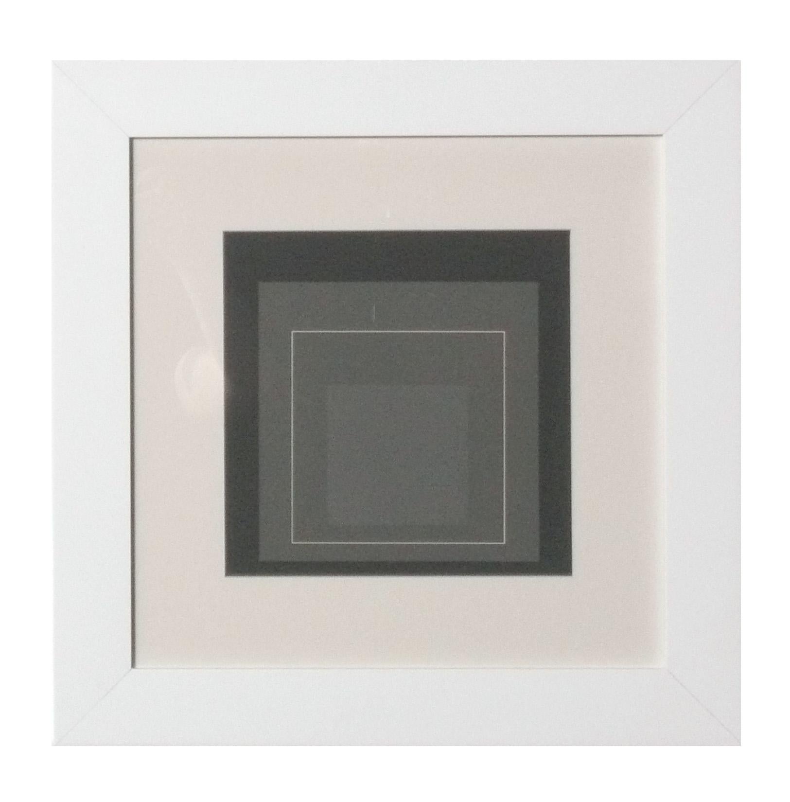 Josef Albers Hommage an das Quadrat Serigraphien Satz von sechs neu gerahmt Mitte des Jahrhunderts im Angebot 3