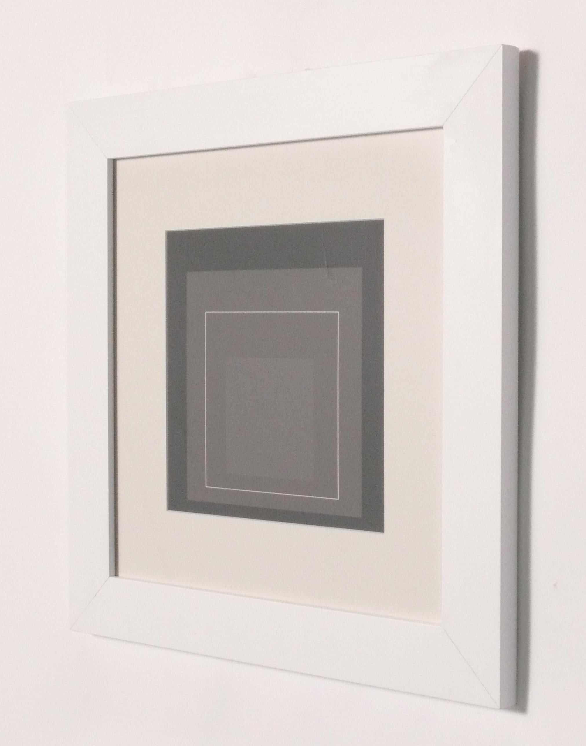 Josef Albers Hommage an das Quadrat Serigraphien Satz von sechs neu gerahmt Mitte des Jahrhunderts im Angebot 4