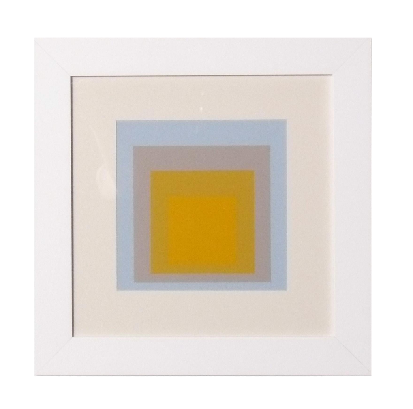 Josef Albers Hommage an das Quadrat Serigraphien Satz von sechs neu gerahmt Mitte des Jahrhunderts im Angebot 5