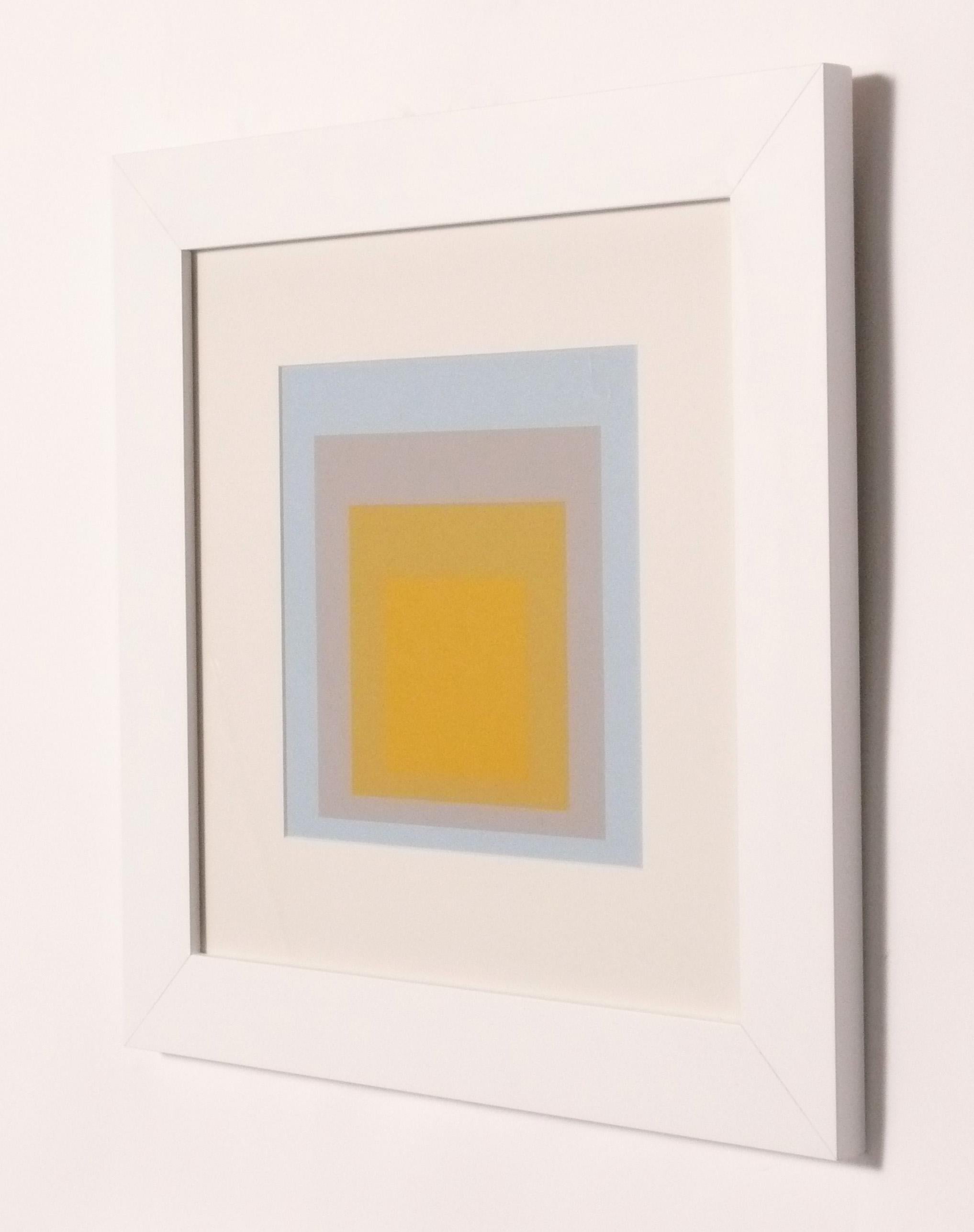 Josef Albers Hommage an das Quadrat Serigraphien Satz von sechs neu gerahmt Mitte des Jahrhunderts im Angebot 6