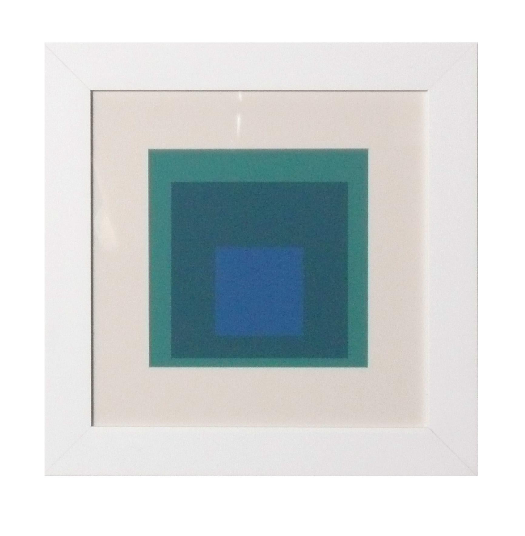 Josef Albers Hommage an das Quadrat Serigraphien Satz von sechs neu gerahmt Mitte des Jahrhunderts (amerikanisch) im Angebot