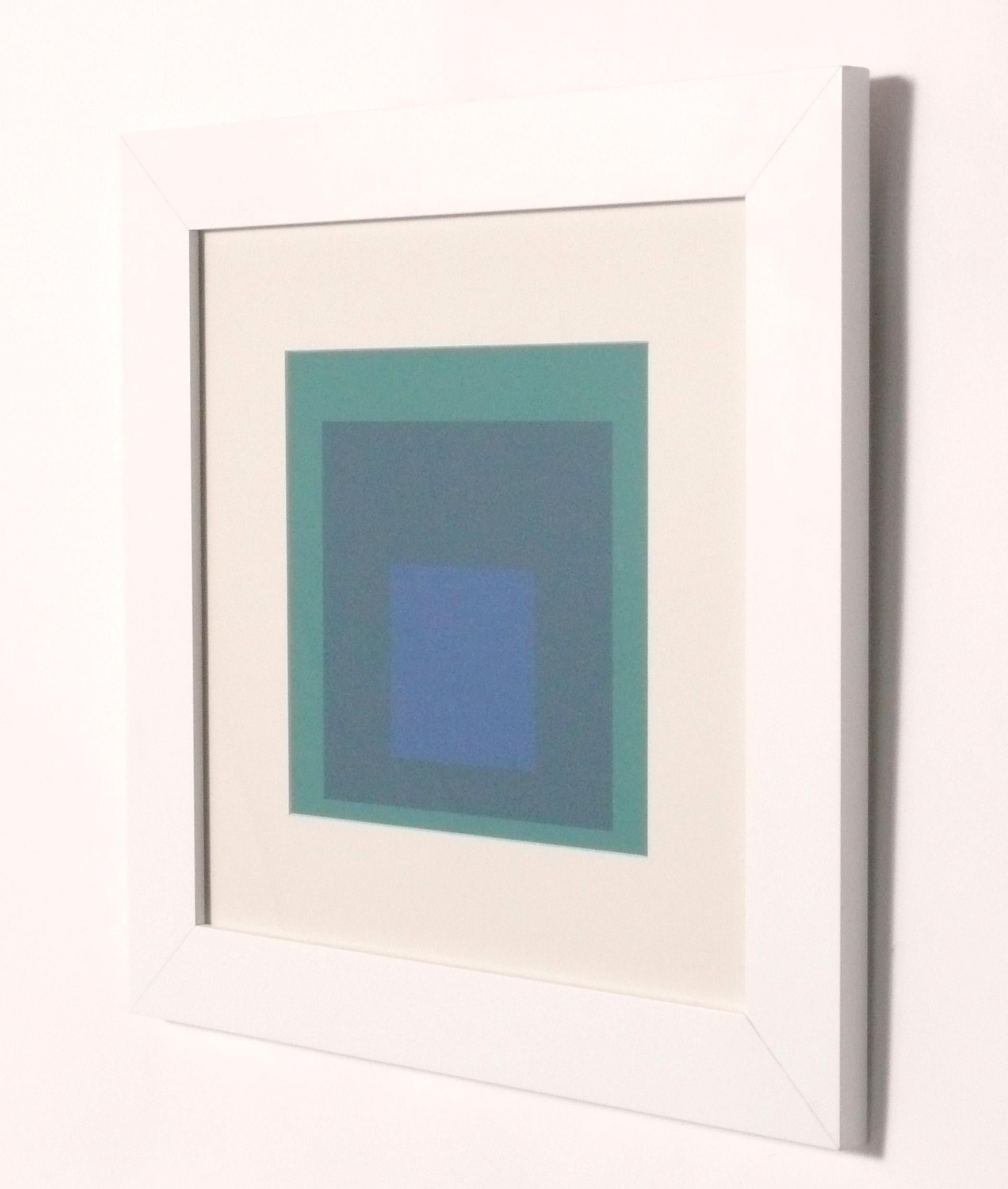 Josef Albers Hommage an das Quadrat Serigraphien Satz von sechs neu gerahmt Mitte des Jahrhunderts im Zustand „Gut“ im Angebot in Atlanta, GA