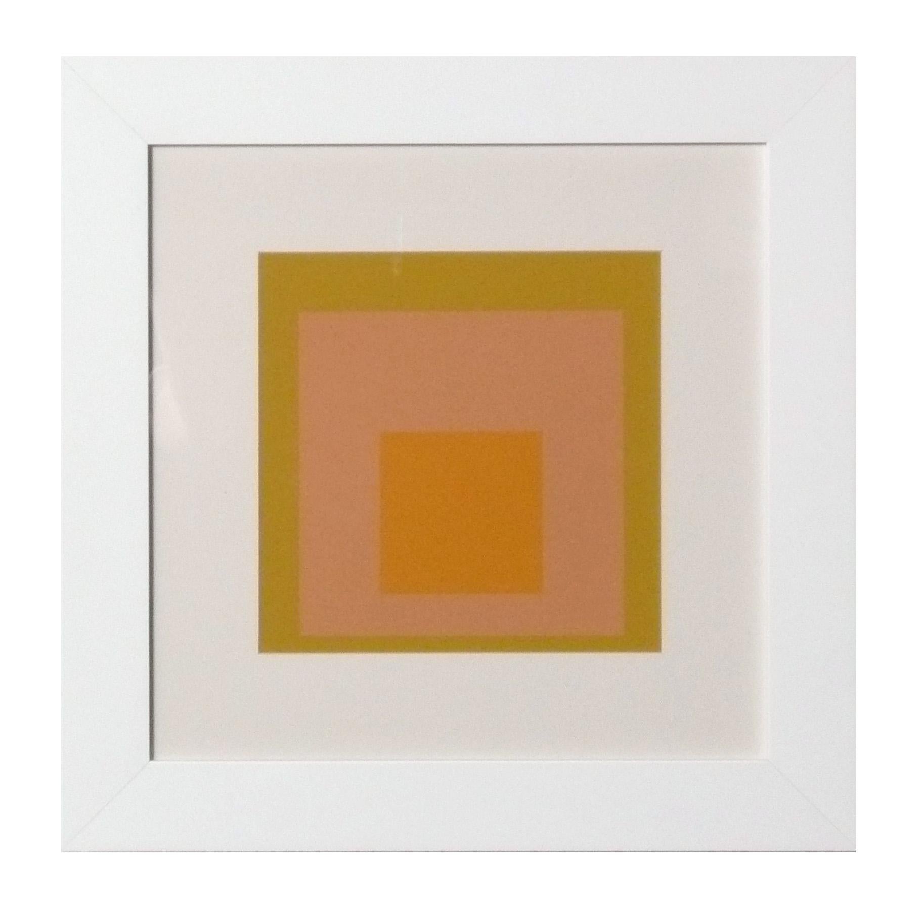 Josef Albers Hommage an das Quadrat Serigraphien Satz von sechs neu gerahmt Mitte des Jahrhunderts (Ende des 20. Jahrhunderts) im Angebot
