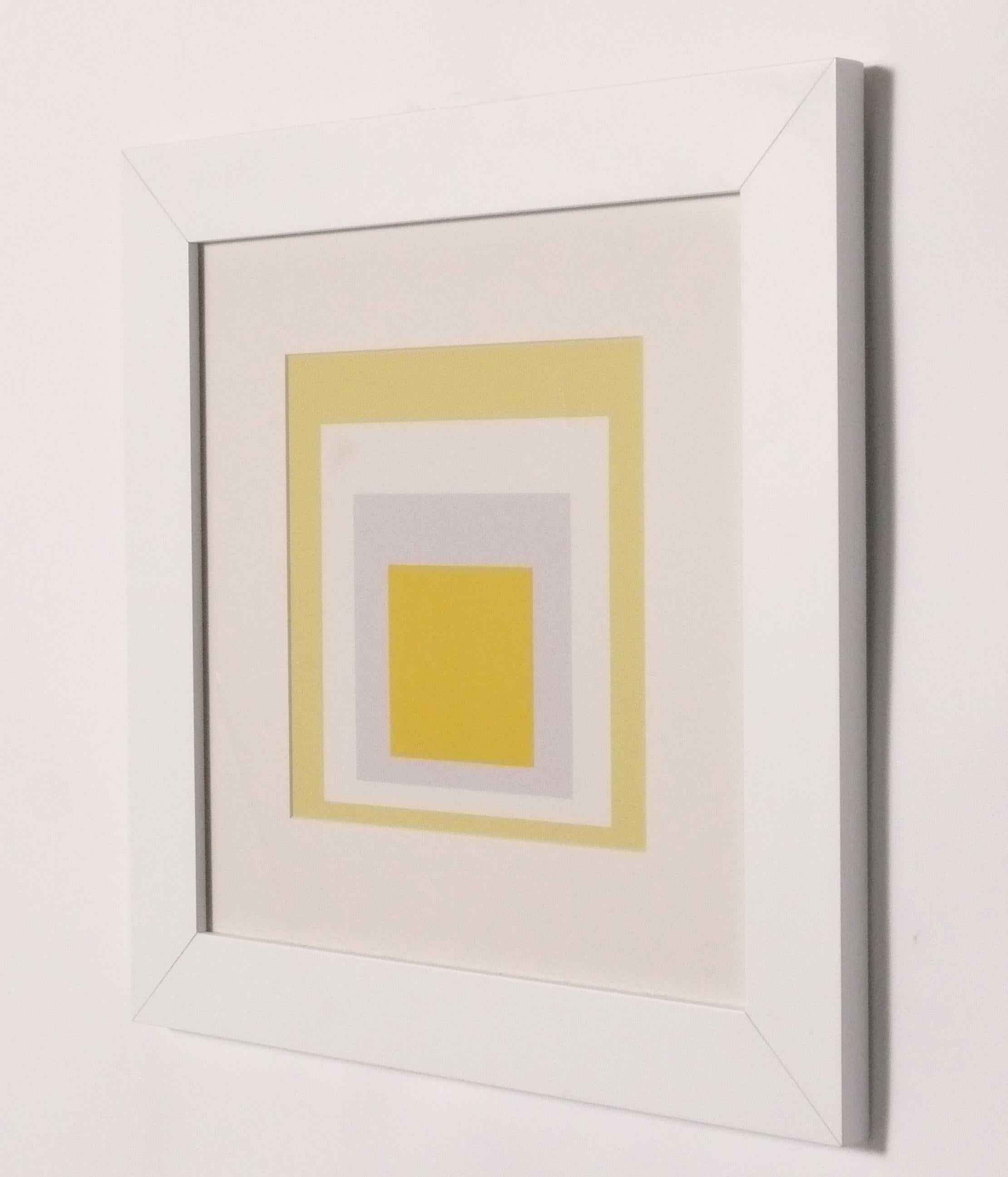 Josef Albers Hommage an das Quadrat Serigraphien Satz von sechs neu gerahmt Mitte des Jahrhunderts im Angebot 2