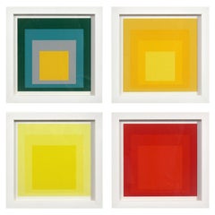 Josef Albers "Homage to the Square" Suite of Four