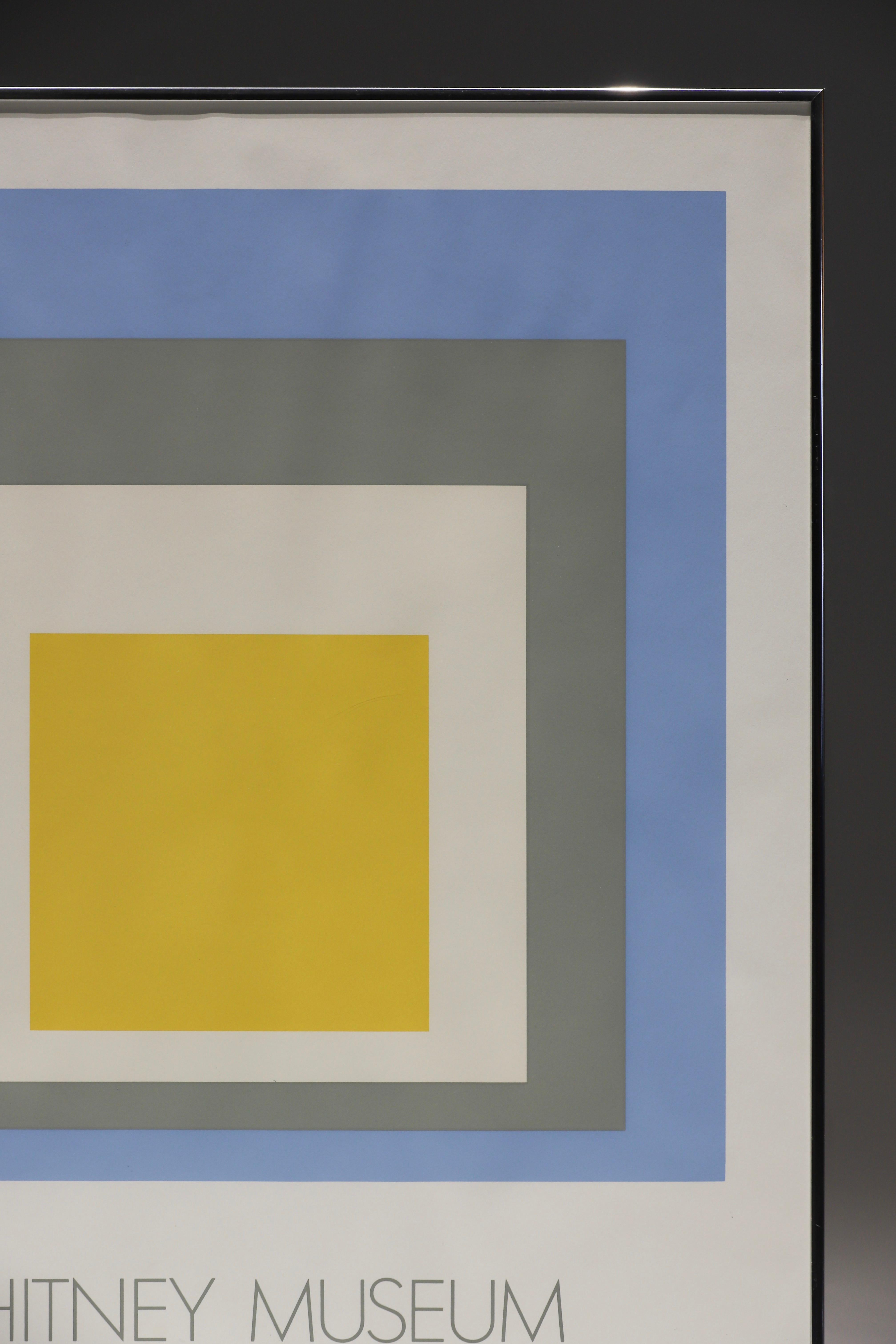 Josef Albers, Hommage à la place : Whitney Museum of American Art, 1972 Bon état à Oklahoma City, OK