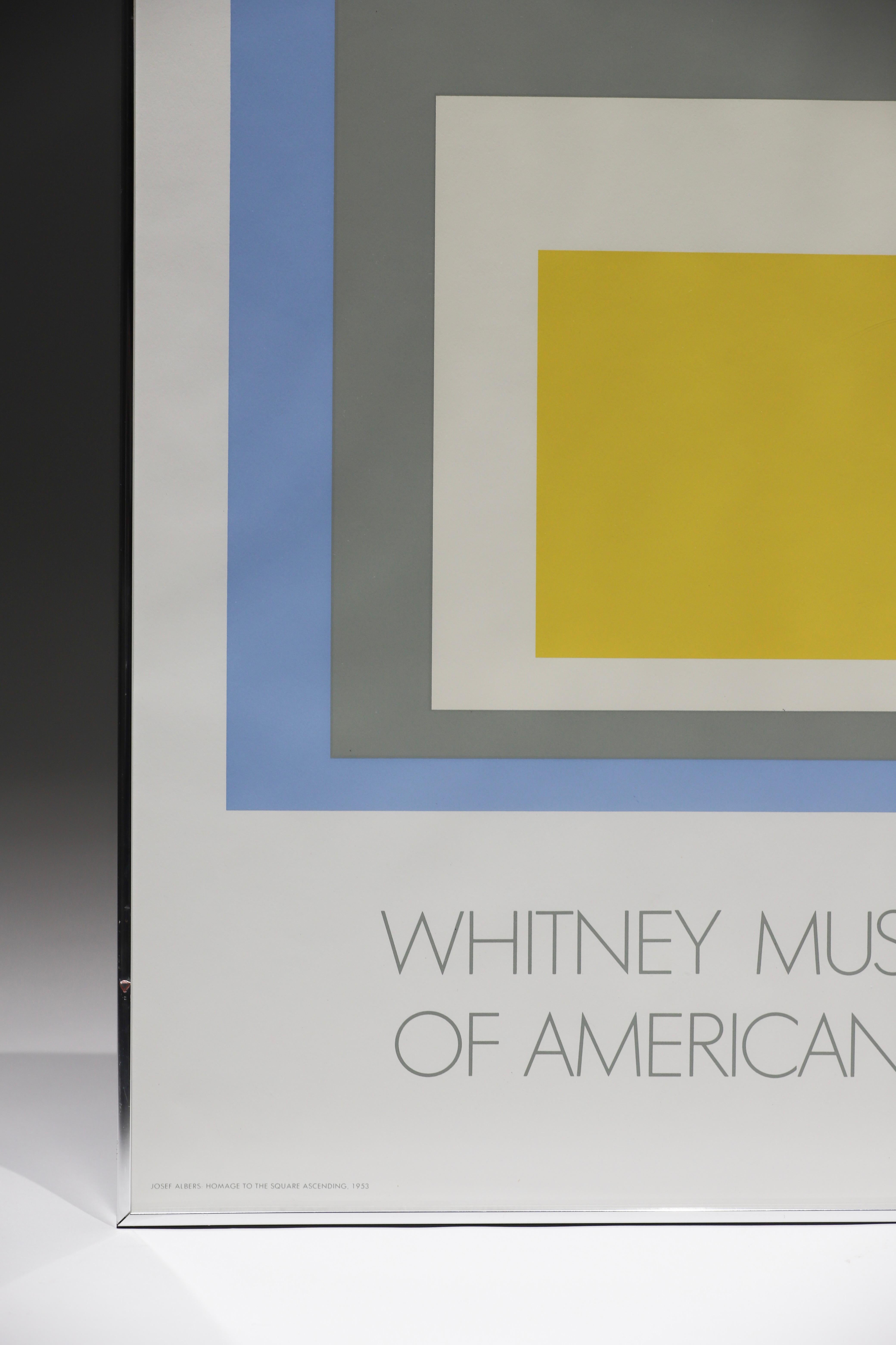 Fin du 20e siècle Josef Albers, Hommage à la place : Whitney Museum of American Art, 1972