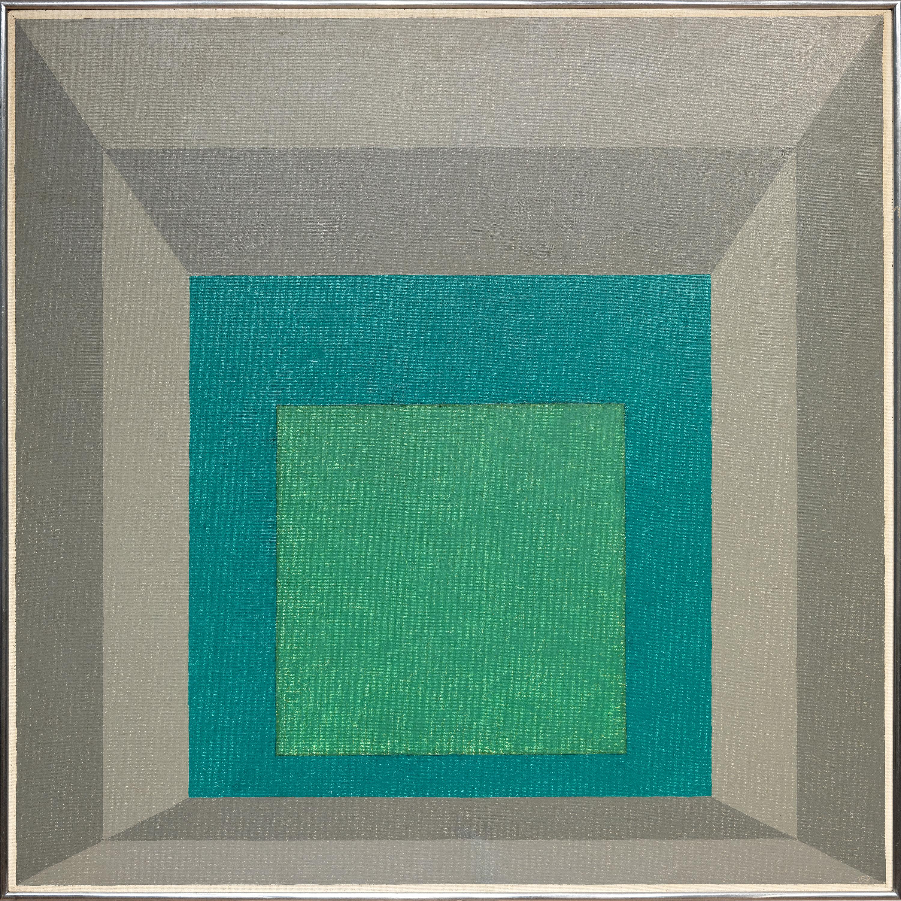 Josef Albers Abstract Painting - Homage to the Square: "In and Out"