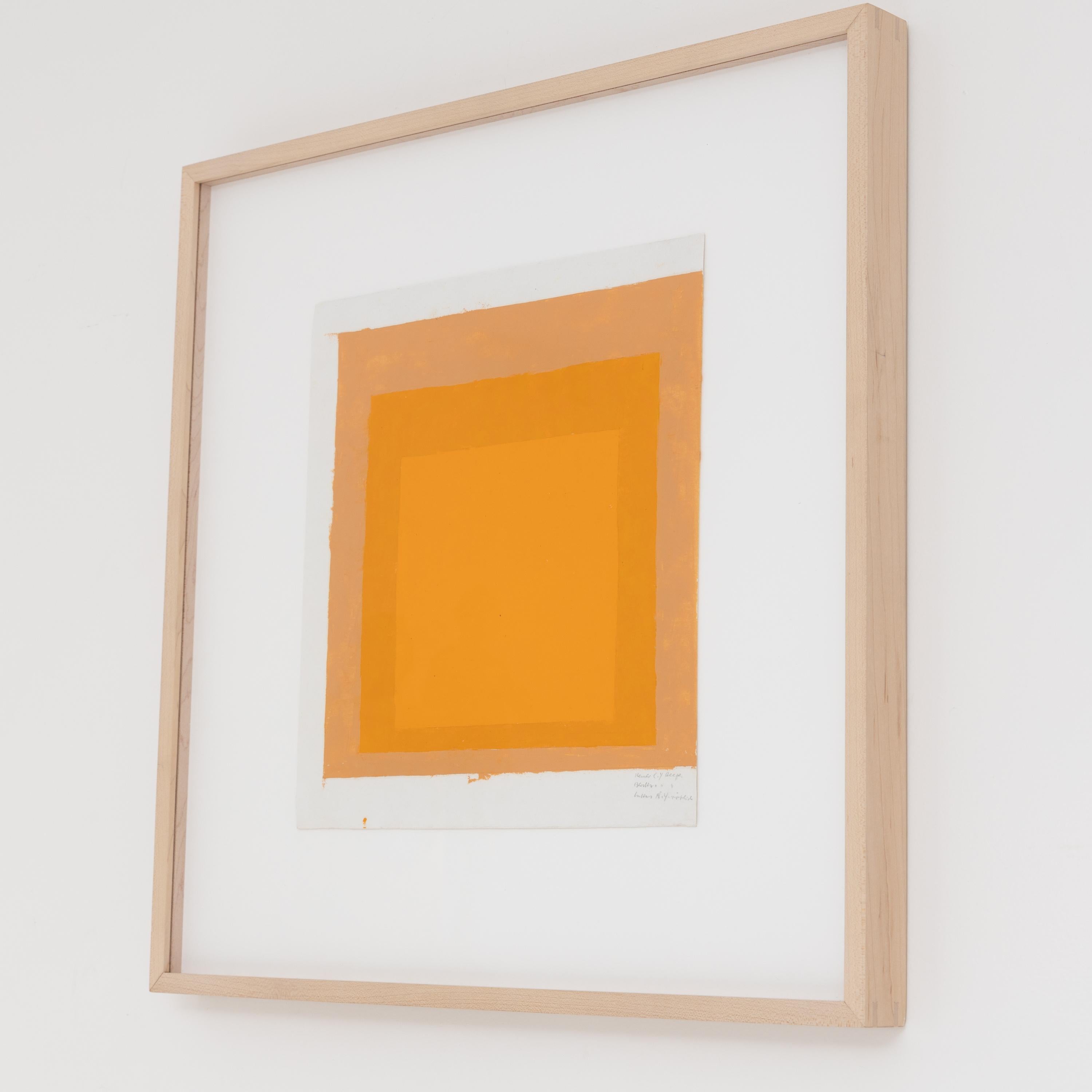 Josef Albers: Study on Homage to the Square, without year (sixties) 1