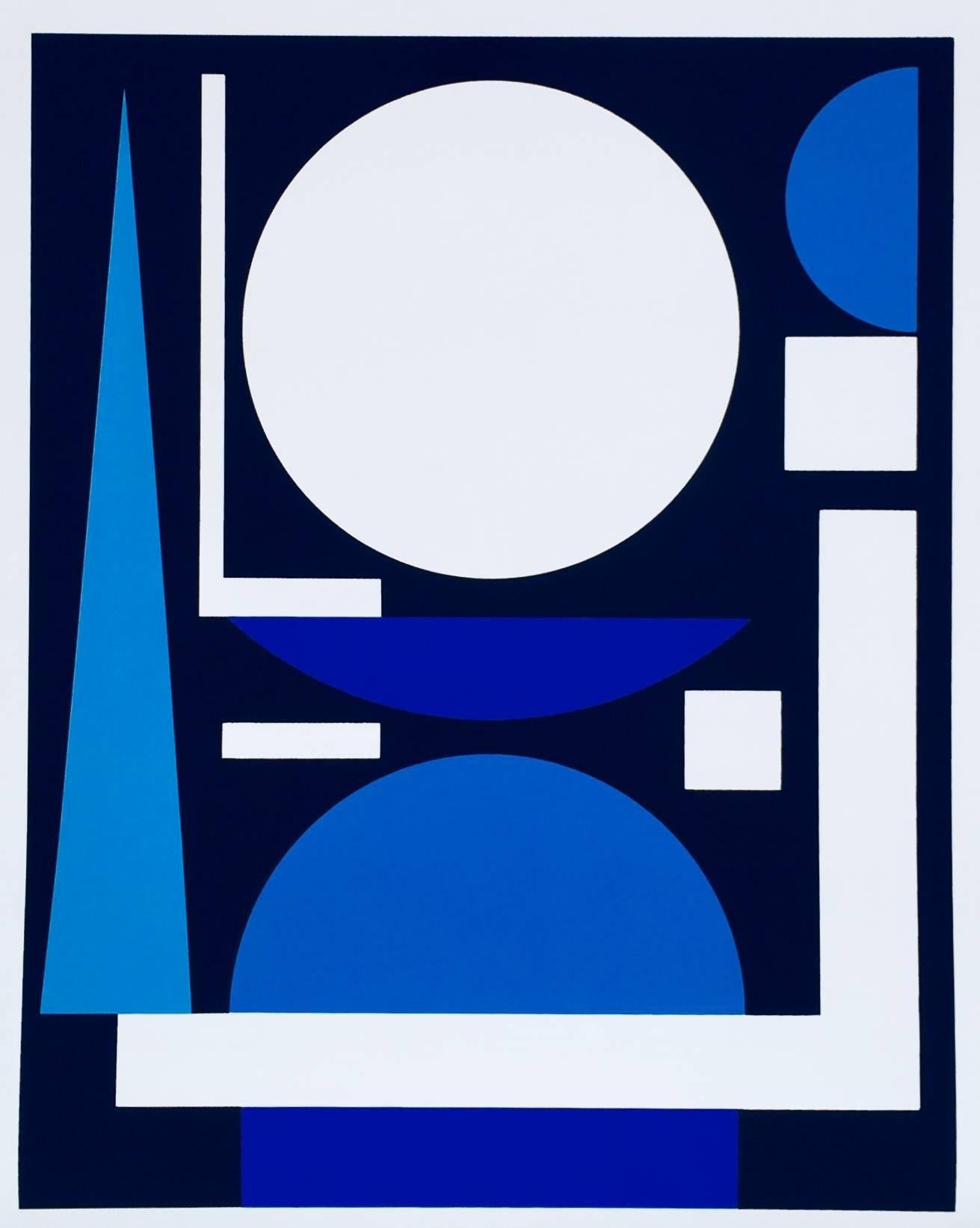 Affiche d'exposition Josef Albers Auguste Herbin des années 1970 (impressions d'Albers) 