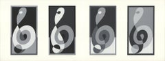 1972 Josef Albers 'Formulation: Articulation Portfolio 1, Folder 16' Abstract 