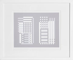 Abstract Framed Silkscreen by Josef Albers