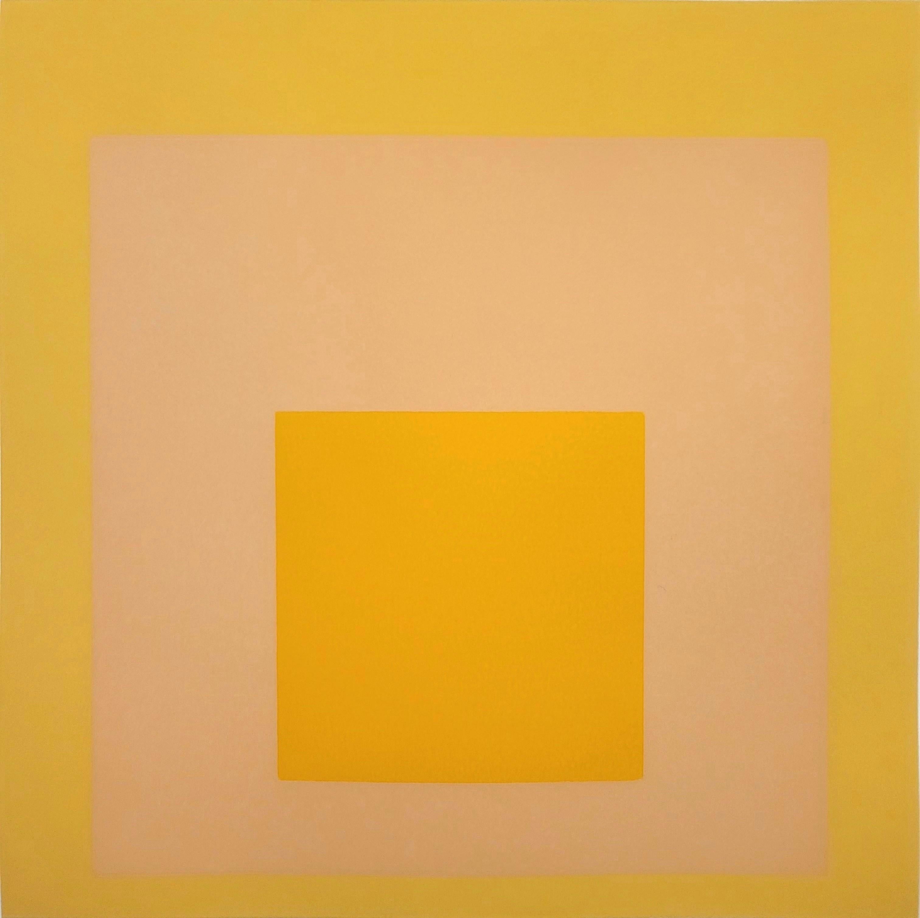 Arrivé /// Josef Albers Sérigraphie géométrique abstraite 1960
s Théorie des couleurs