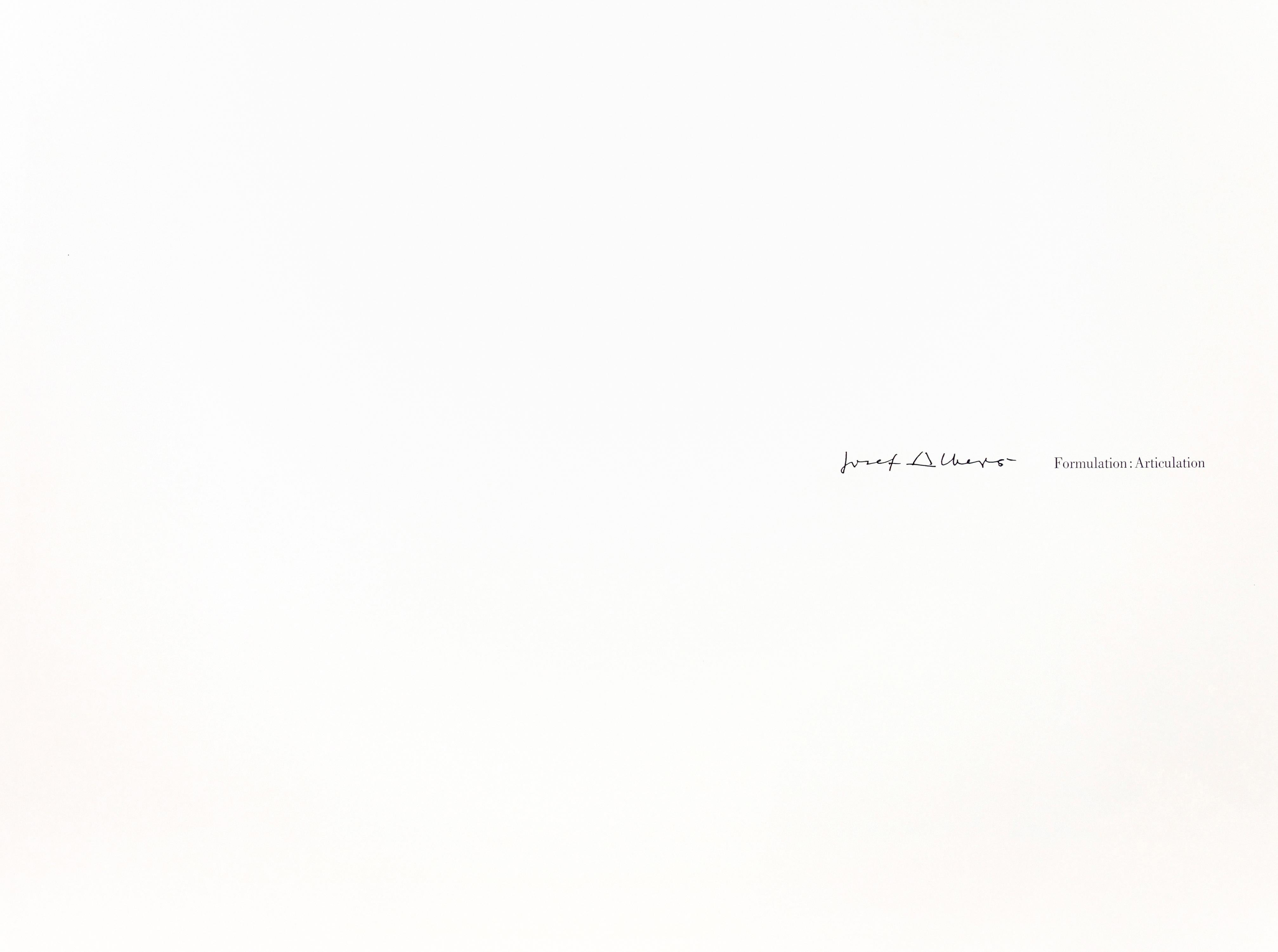 Formulation : Articulation, Portfolio I Folder 17 (B) - Gray Abstract Print by Josef Albers