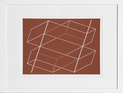 Bands/Posts - P1, F3, I1, Geometric Abstract Screenprint by Josef Albers