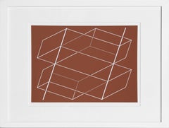 Bands/Posts - P1, F3, I1, OP Art Screenprint by Josef Albers