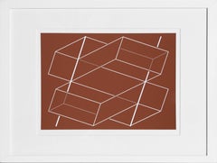 Bands/Posts - P1, F3, I2, Geometric Abstract Screenprint by Josef Albers