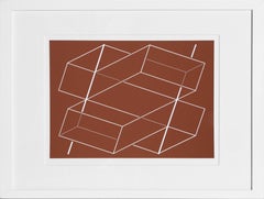 Bands/Posts - P1, F3, I2, OP Art Screenprint by Josef Albers