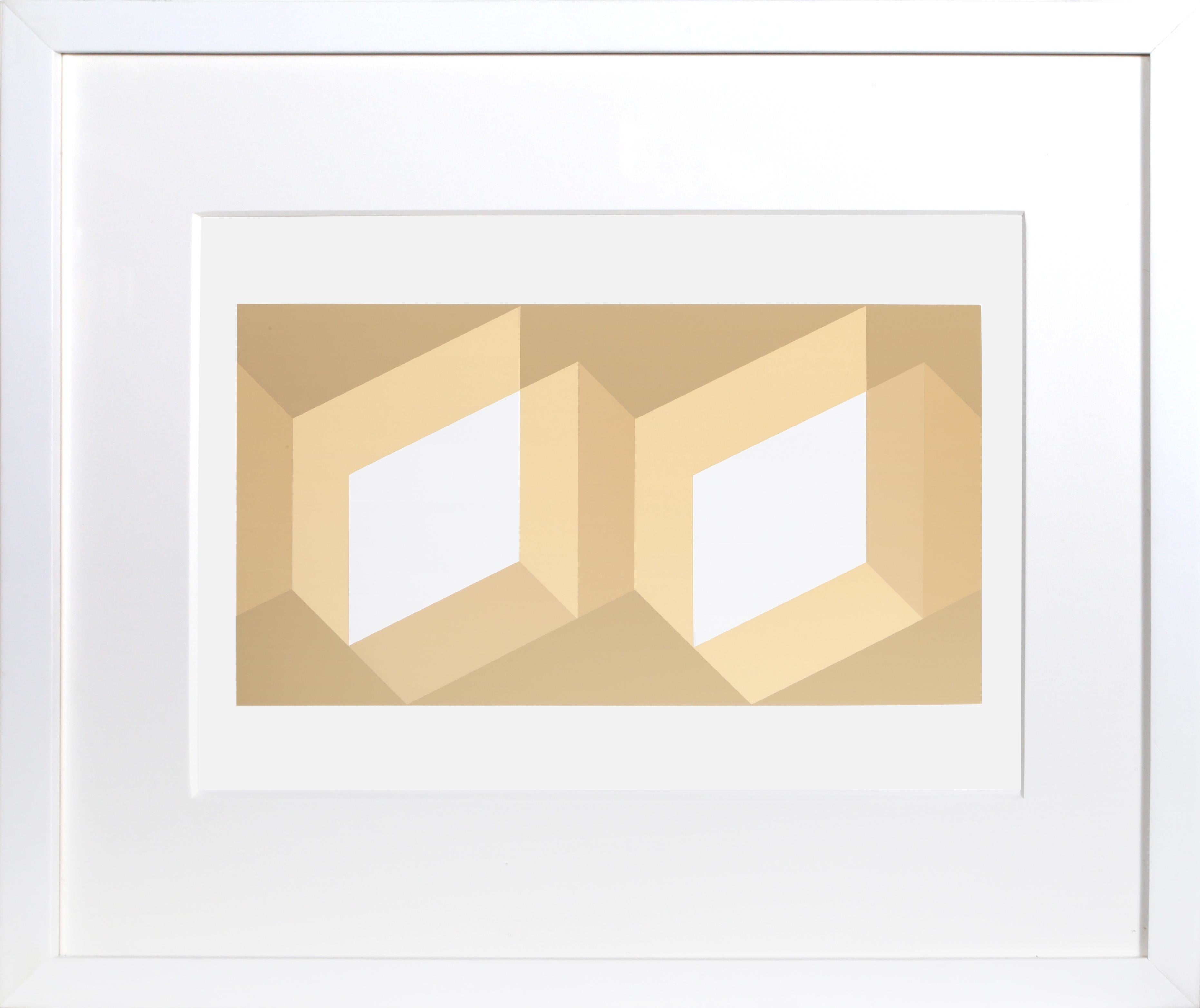 Biconjugate - P1, F27, I1, Abstract Geometric Screenprint by Josef Albers