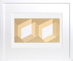 Biconjugate - P1, F27, I1, Abstract Geometric Screenprint by Josef Albers