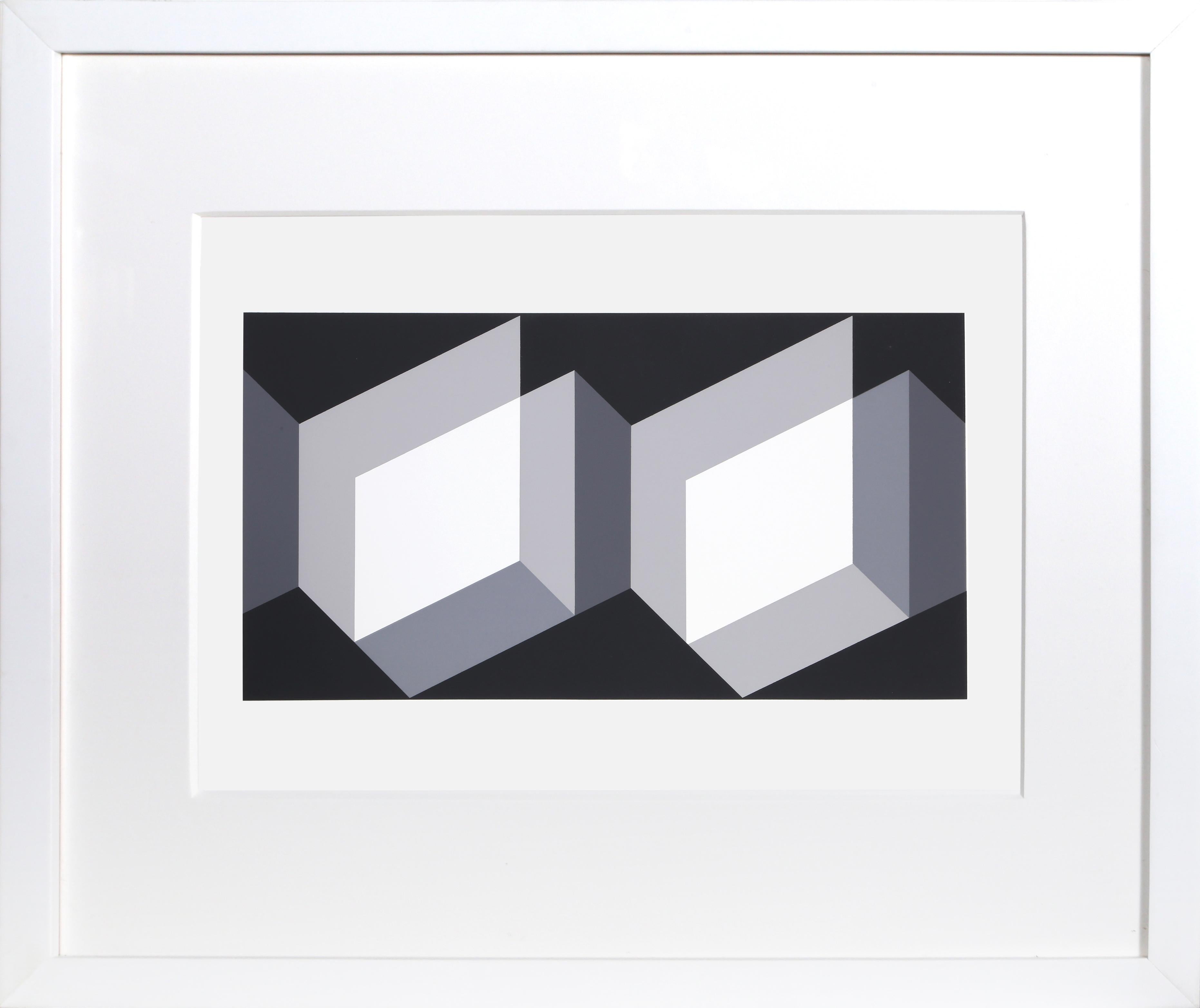 Biconjugate - P1, F27, I2, Abstract Geometric Screenprint by Josef Albers