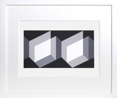 Biconjugate - P1, F27, I2, Abstract Geometric Screenprint by Josef Albers