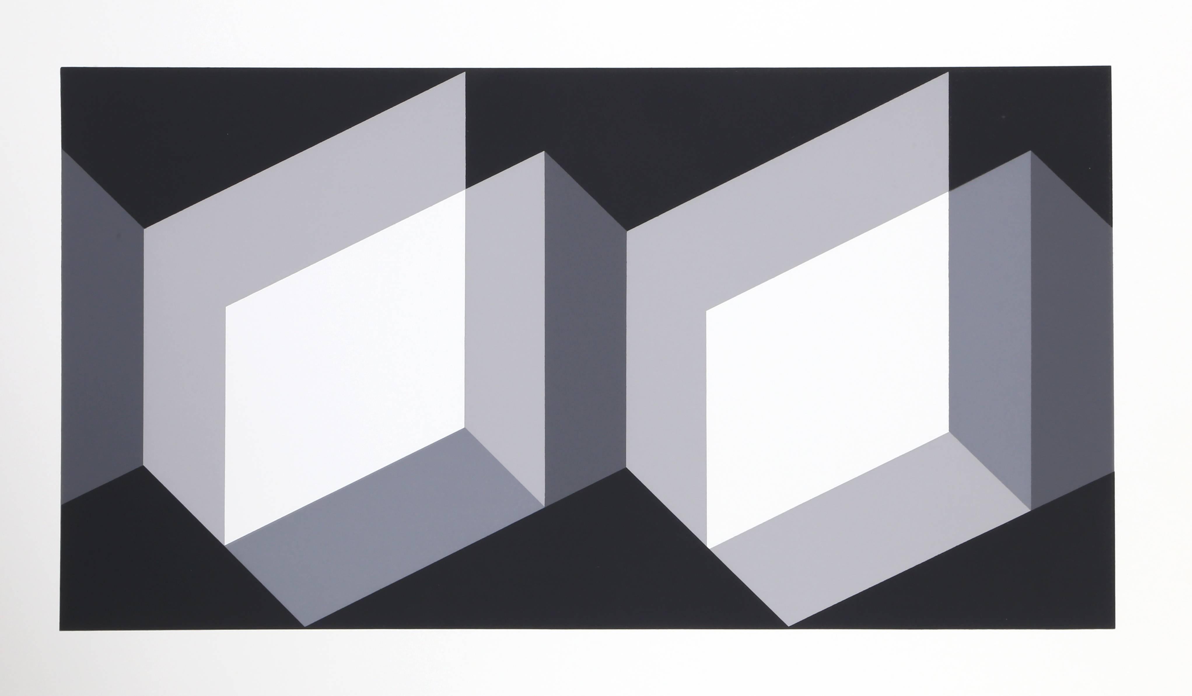 Biconjugate - P1, F27, I2, Framed Abstract Geometric Screenprint by Josef Albers For Sale 1