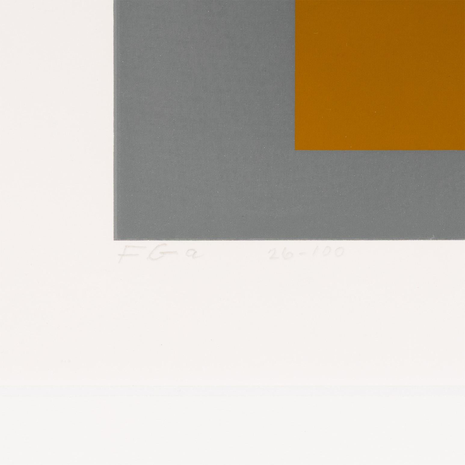 Orange Cadmium - Abstrait Print par Josef Albers