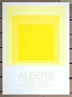 "Denise Rene" Yellow Screen Print Poster