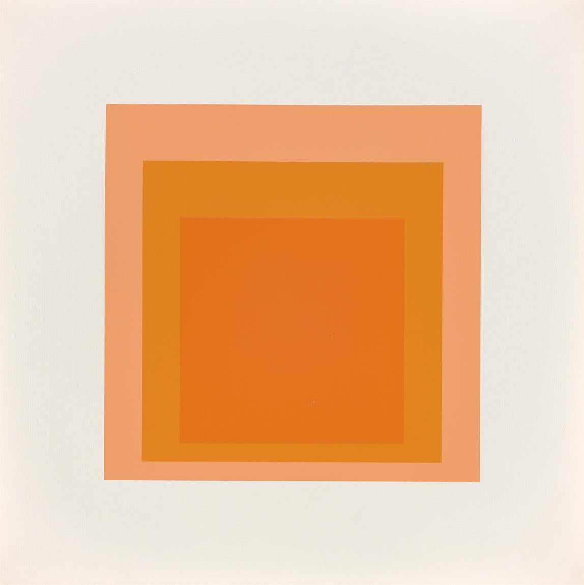 EKS Ib da "Omaggio al quadrato: Edizione Keller I" - Astratto, Arancione, Geometria