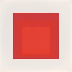 EK Id de "Homenaje al cuadrado: Edición Keller I" - Abstracto, Rojo, Geometría
