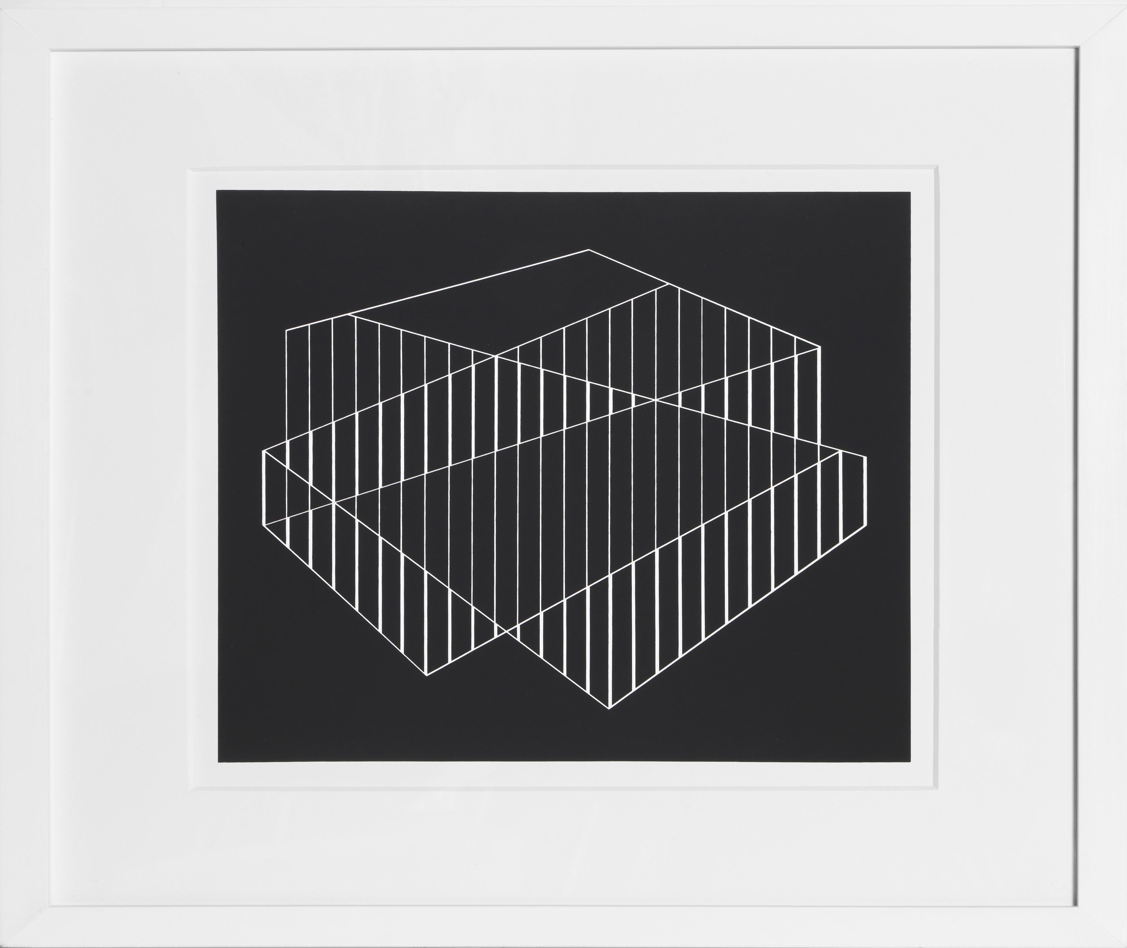 Josef Albers Abstract Print - Fenced - P2, F6, I1