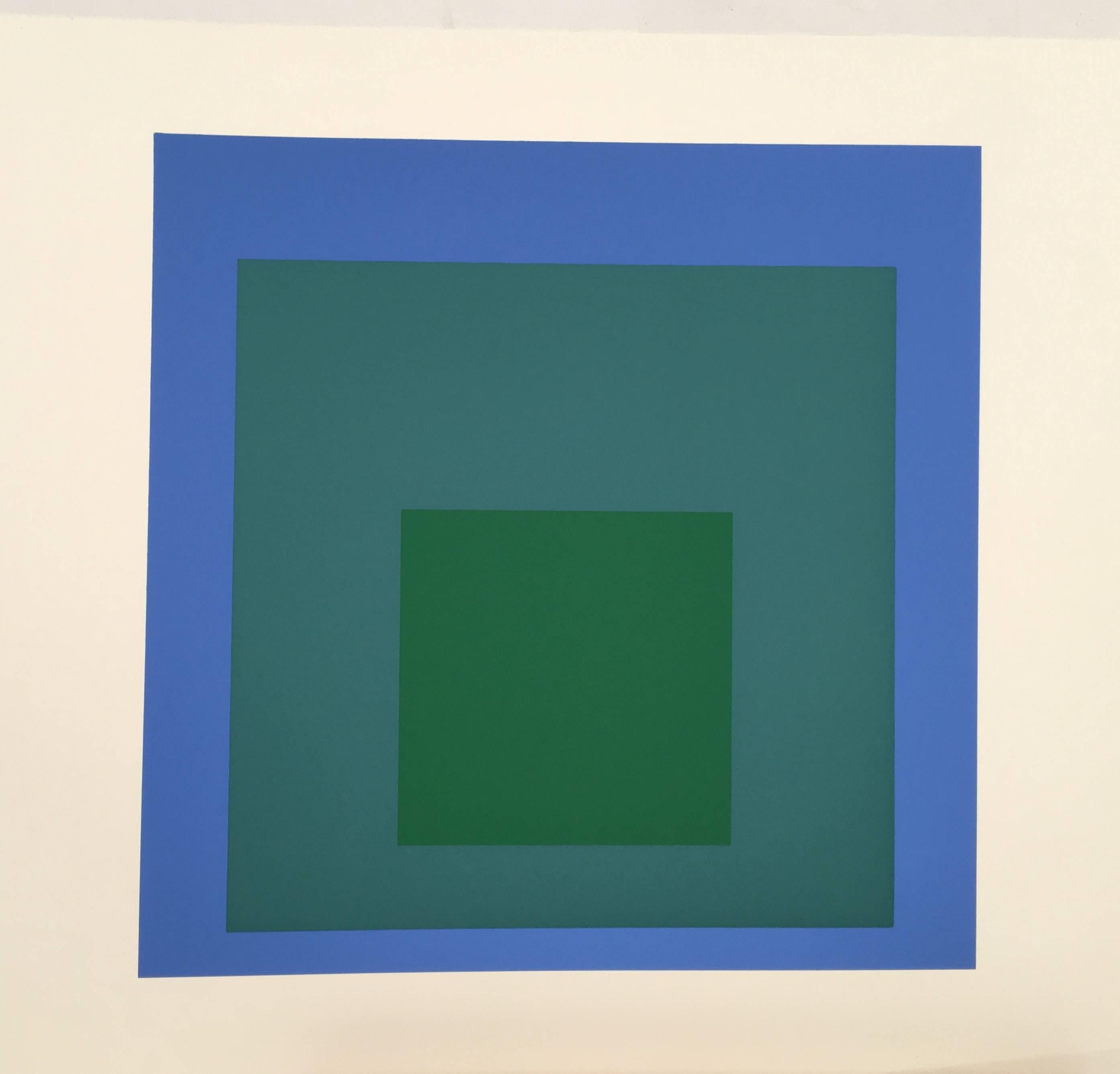 Josef Albers Abstract Print - Formulation : Articulation Portfolio II, Folder 32 (B)