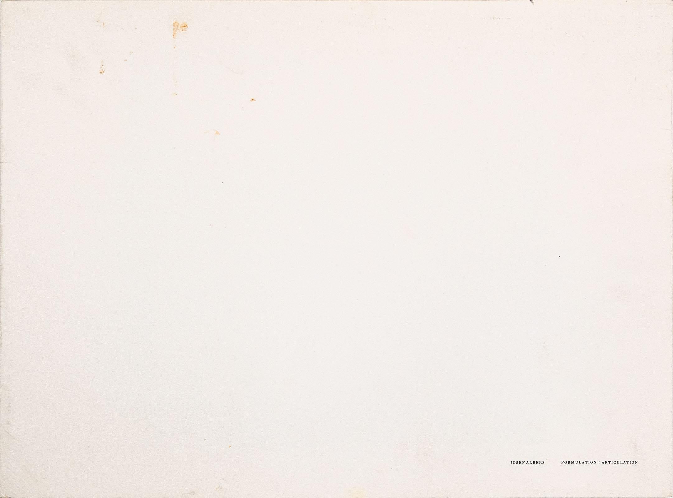 Formulation: Artikulation. Folio aus 2 Drucken (Grau), Abstract Print, von Josef Albers